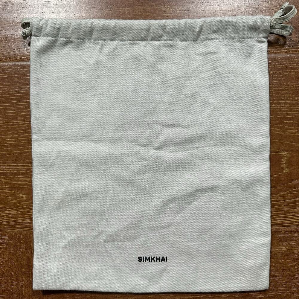 Jonathan Simkhai Dust Bag 12"x10.5" Ivory Drawstring Cover Protector Heels Shoes
